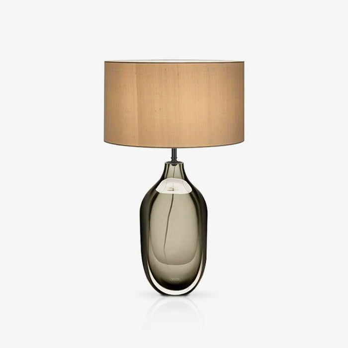 Otheain Lampe de Table en Cristal et Tissu