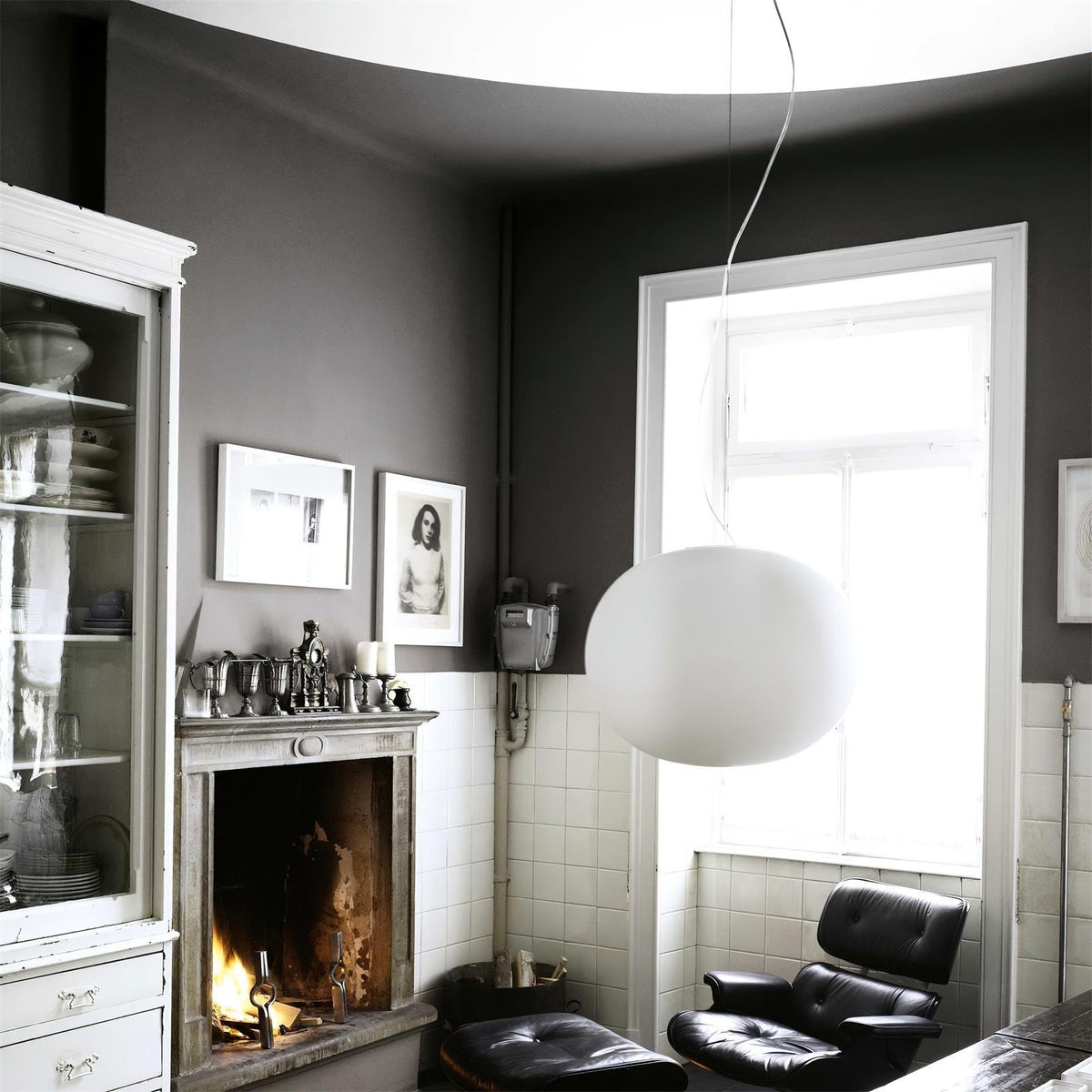 Opivio Suspension Globe Blanche