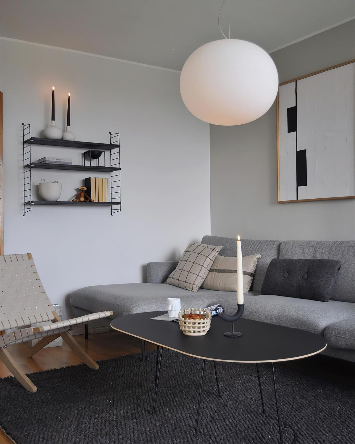 Opivio Suspension Globe Blanche