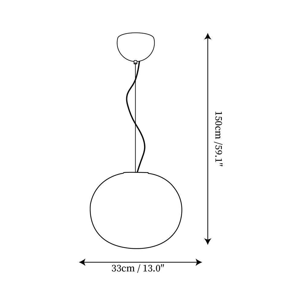 Opivio Suspension Globe Blanche