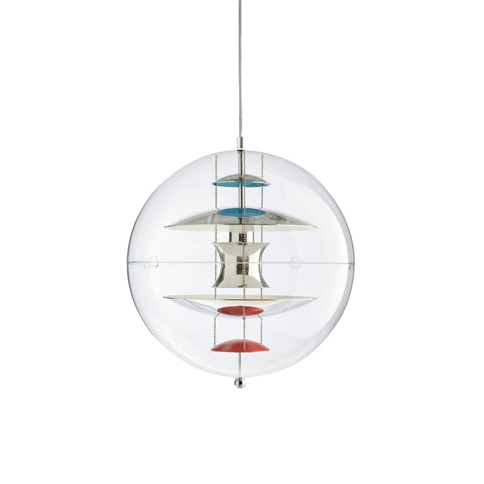 Orlaeen Lampe suspendue Globe en métal et acrylique à créativité individuelle