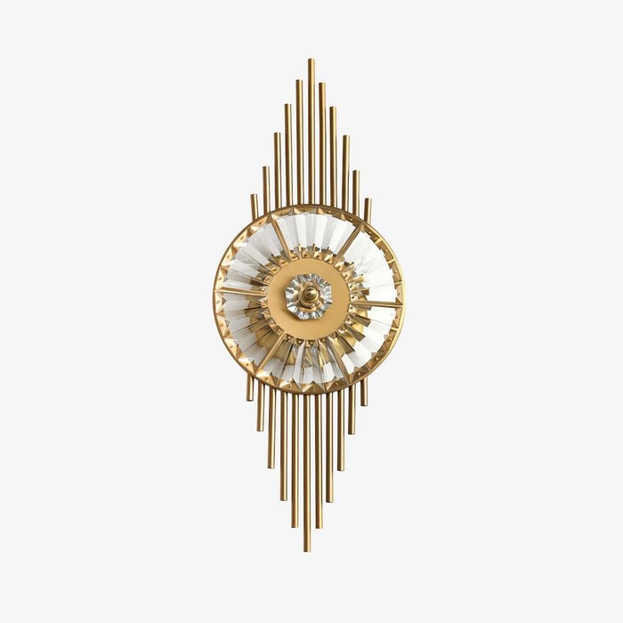 Cilirel Applique Murale Cristal Or Engrenage Luxueux