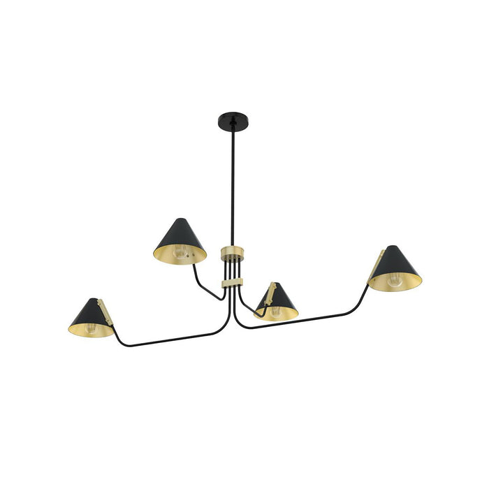 Cucarara Lustre Métal Noir Industriel Vintage Isle