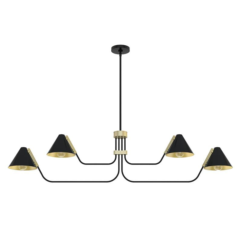 Cucarara Lustre Métal Noir Industriel Vintage Isle