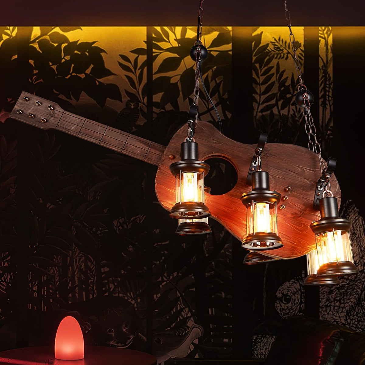 Lustra Suspension en Bois Vintage