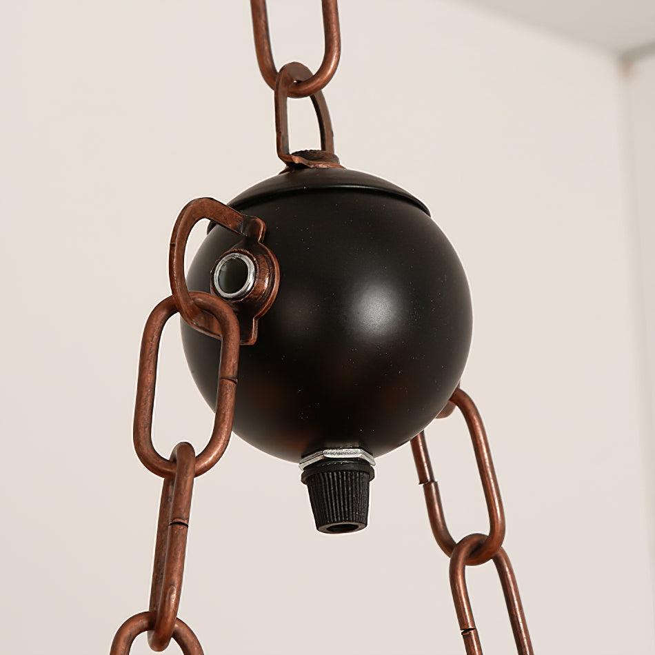 Lustra Suspension en Bois Vintage