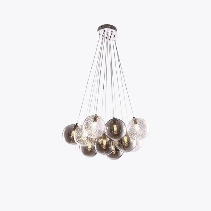 Valentina Moderne Suspension Métal Verre Salon Salle à Manger
