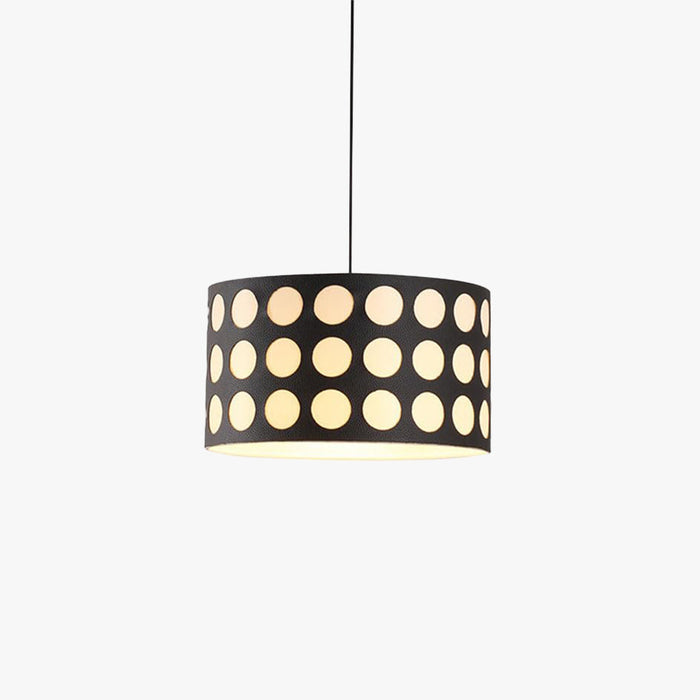 Valentina Rétro Ronde LED Suspension Métal/Tissu Salon