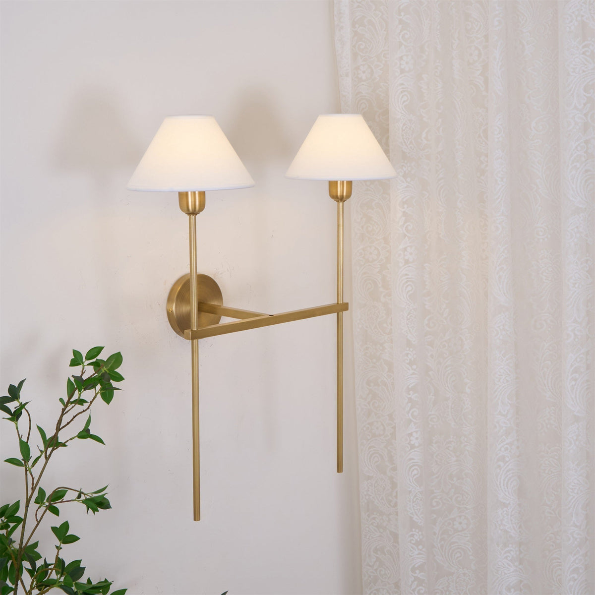 Genevieve Applique Murale en Tissu