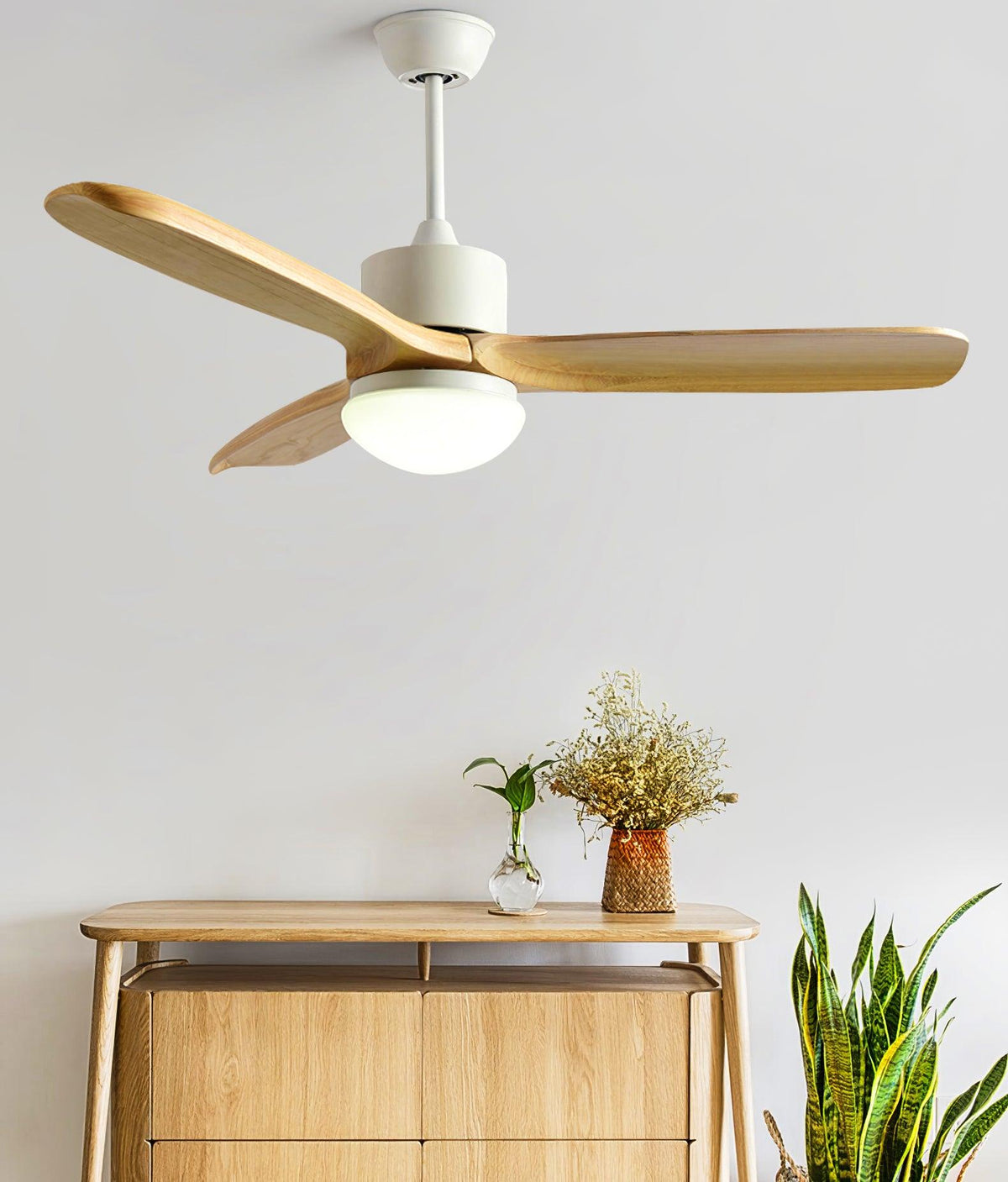 Utalis Plafonnier Ventilateur Naturel Élégant Ventilateur de plafond