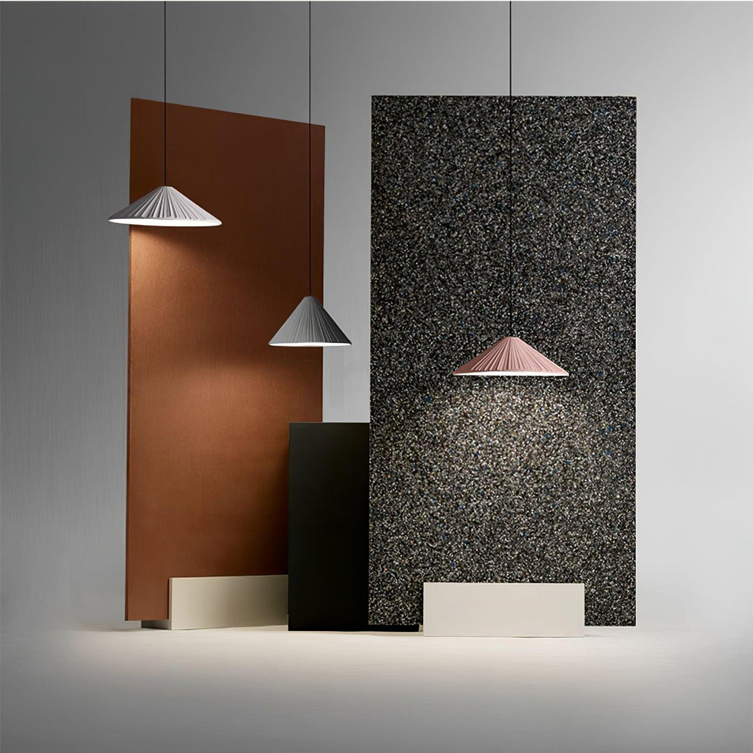 Cone Lampe Suspendue Minimaliste en Résine Chapeau