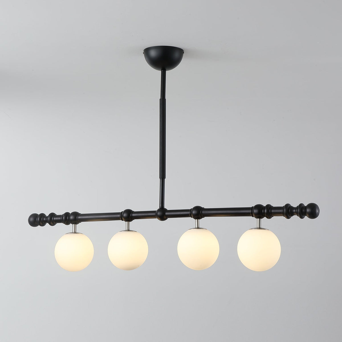 Hayes Lustre Bois Linéaire Boules en Verre