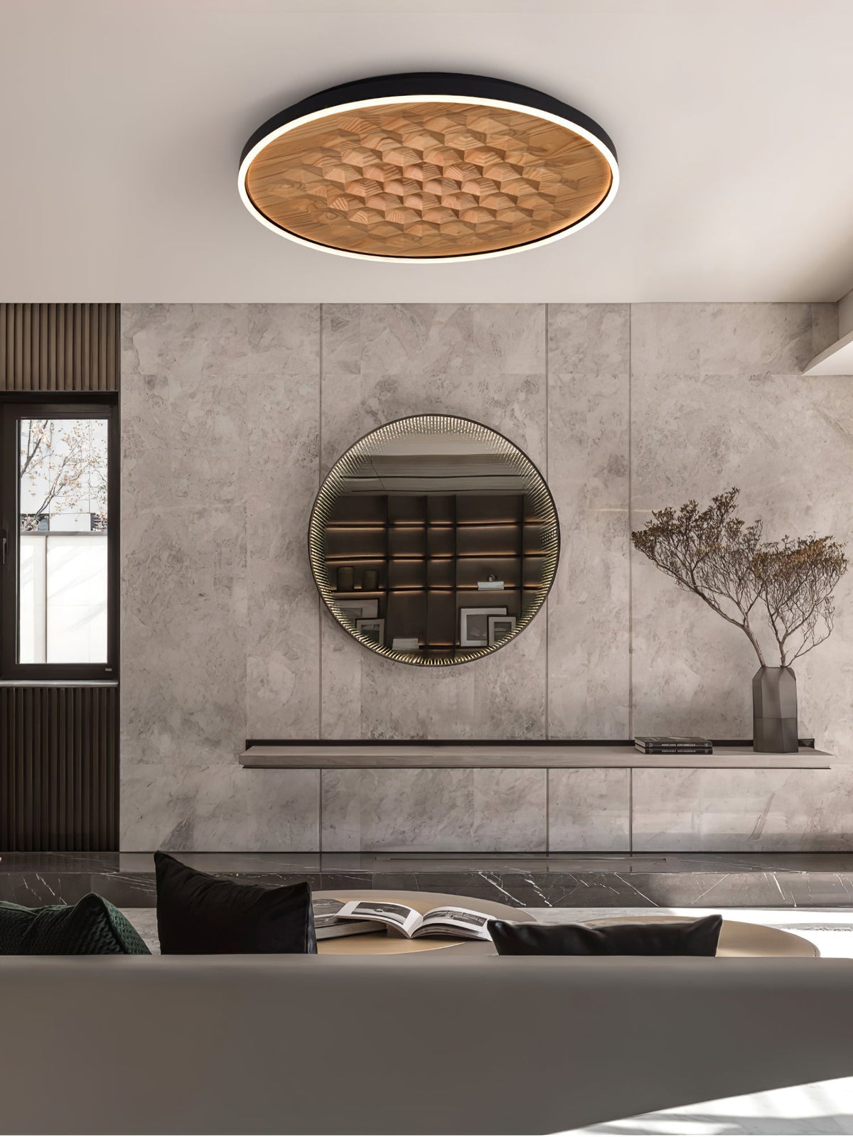 Cevynira Texturé Bronze Applique Plafond