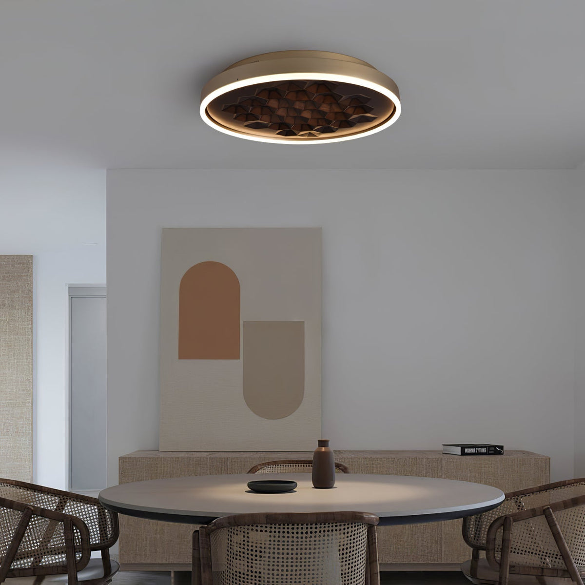 Cevynira Texturé Bronze Applique Plafond