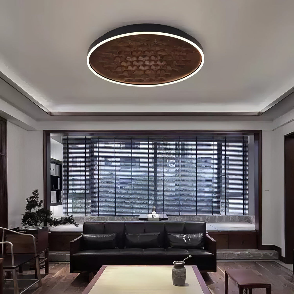 Cevynira Texturé Bronze Applique Plafond