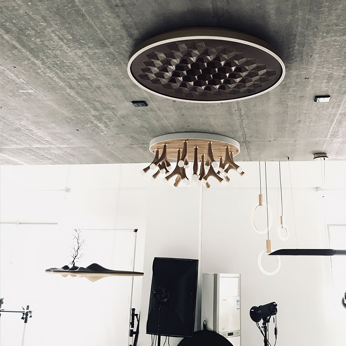 Cevynira Texturé Bronze Applique Plafond