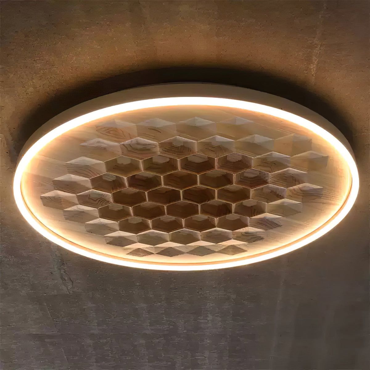 Cevynira Texturé Bronze Applique Plafond