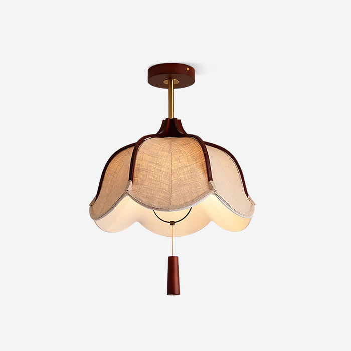 Givola Lampe Plafonnier Semi-Encastrée en Tissu Vintage