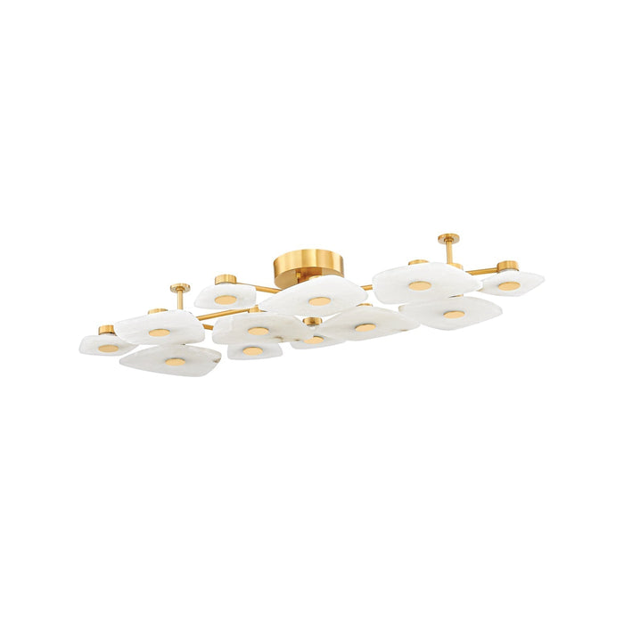 Cothaiel Lampe de Plafond en Métal et Albâtre à Créativité Individuelle