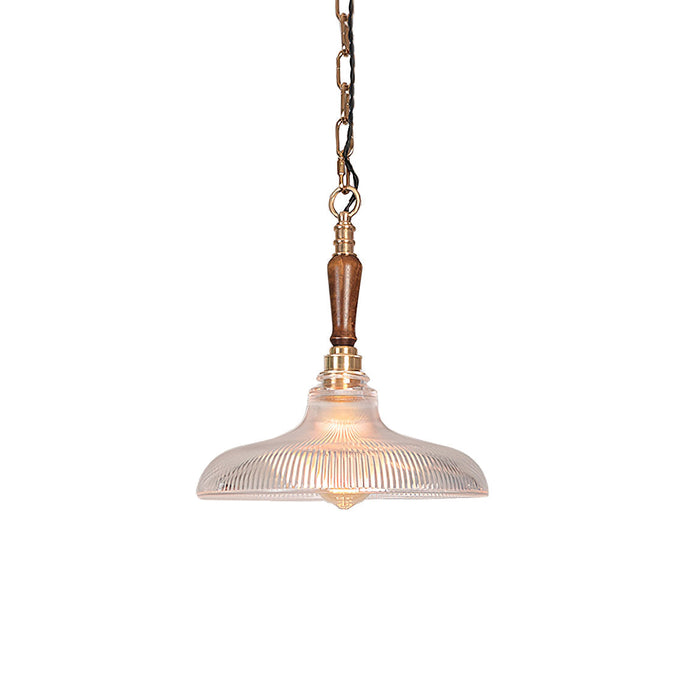 Zomiror Suspension en Verre et Laiton Holophane Minimaliste Moderne