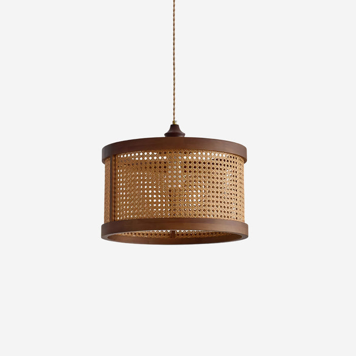 Gudon Lampe Suspendue en Rattan Tressé