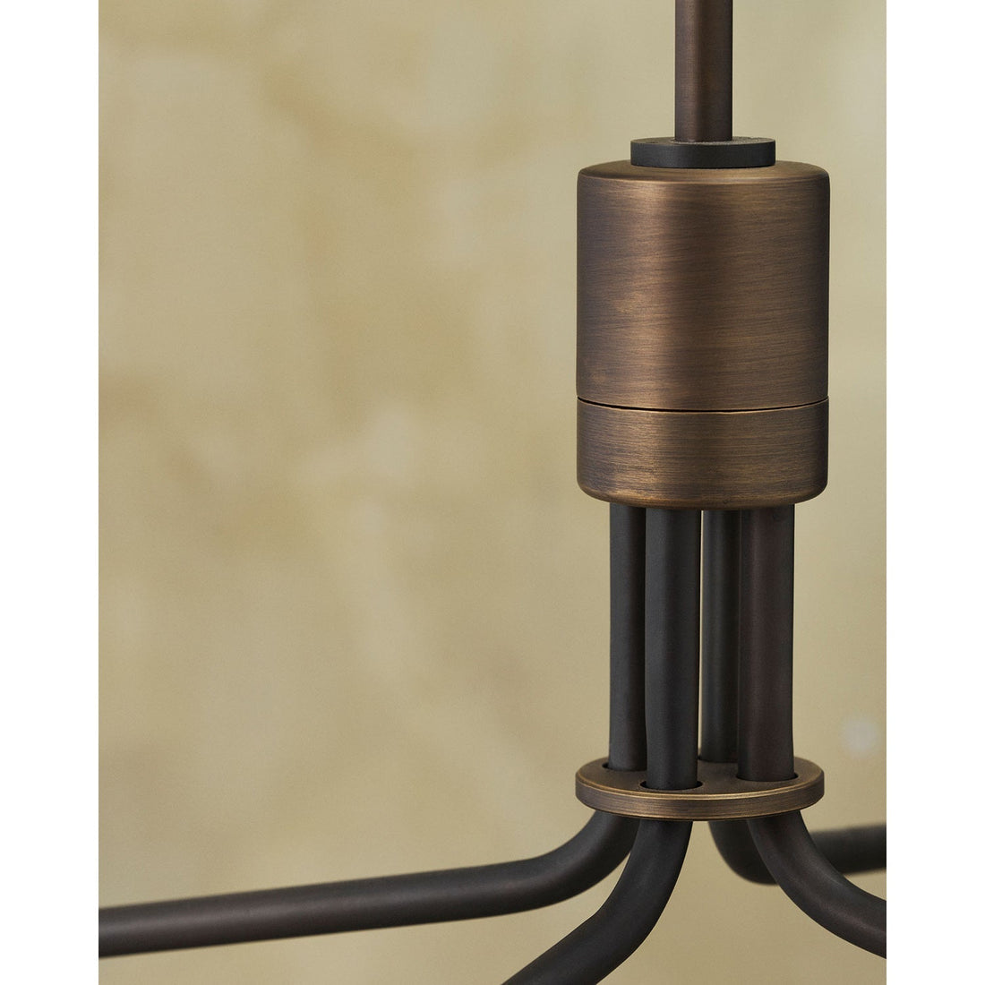 Lustra Lustre Noir en Laiton Industriel