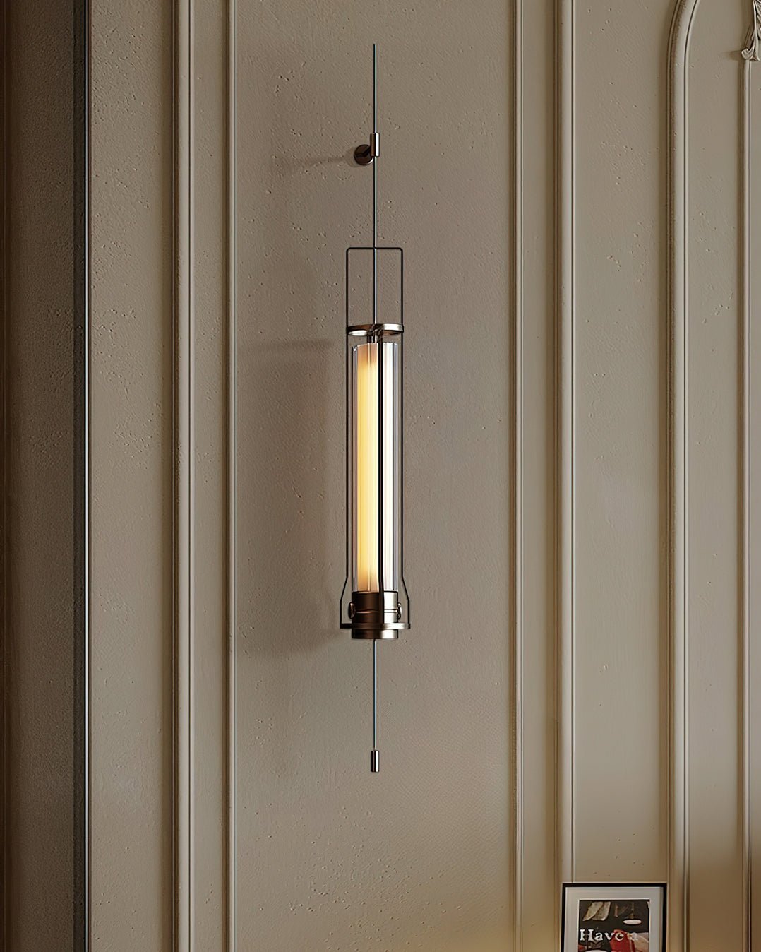 Shamus Applique Murale Cylindrique Minimaliste en Verre