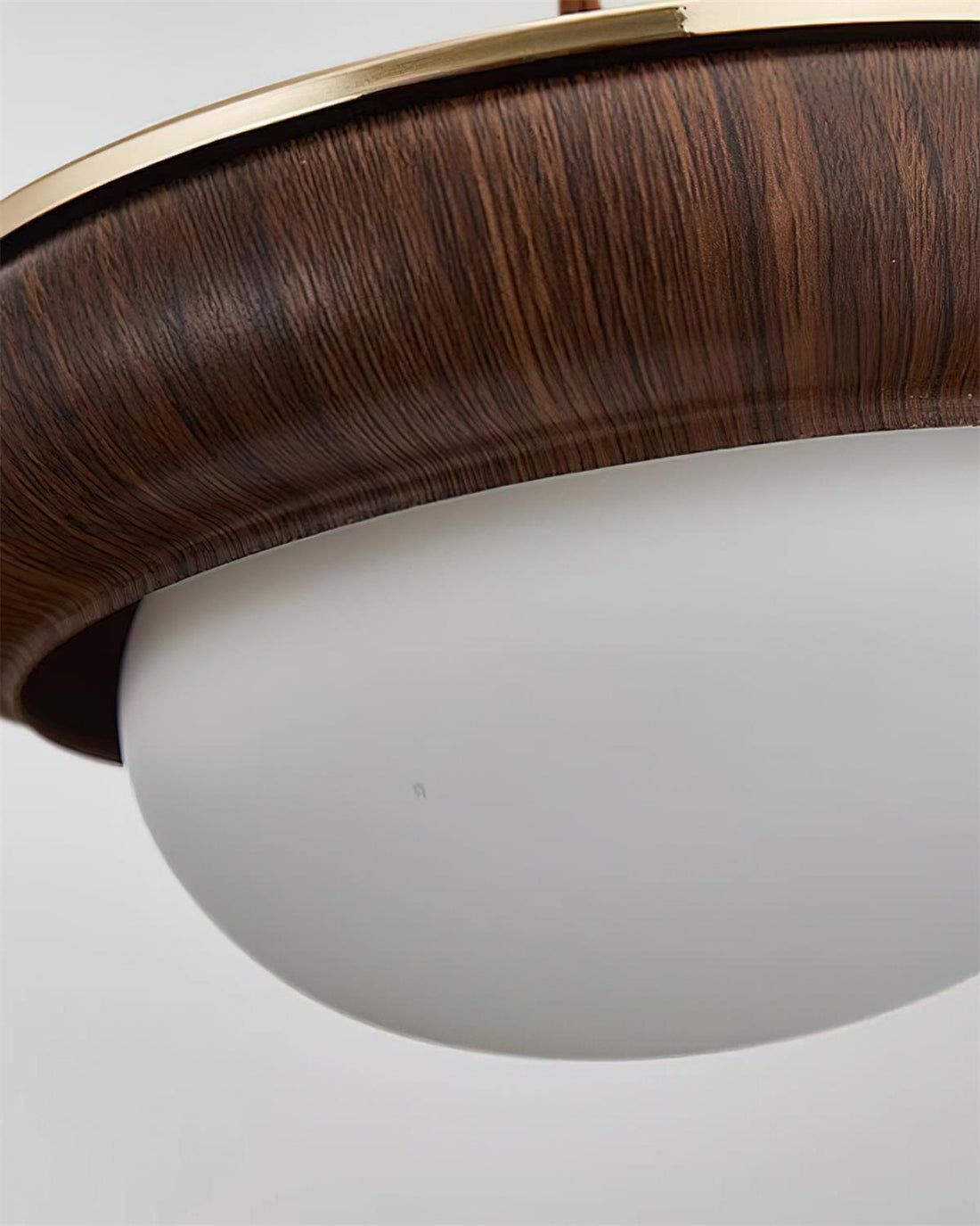 Quillon Lampe Suspendue en Anneau de Bois