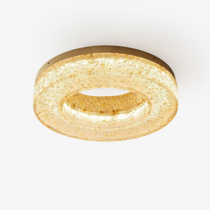 AshaionisPlafonnier en Résine Cercle Craqué Glacé