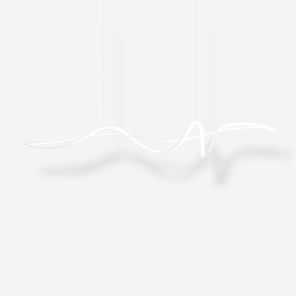 Aveline Suspension moderne LED Wave noire