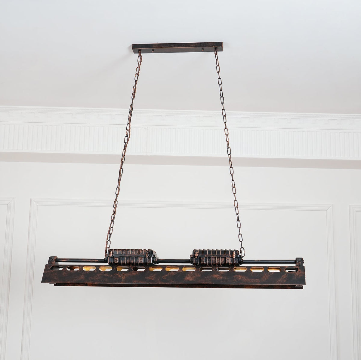 Lustra Lustre Cadre Rectangulaire Industriel