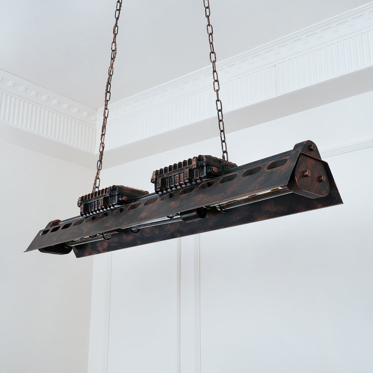 Lustra Lustre Cadre Rectangulaire Industriel