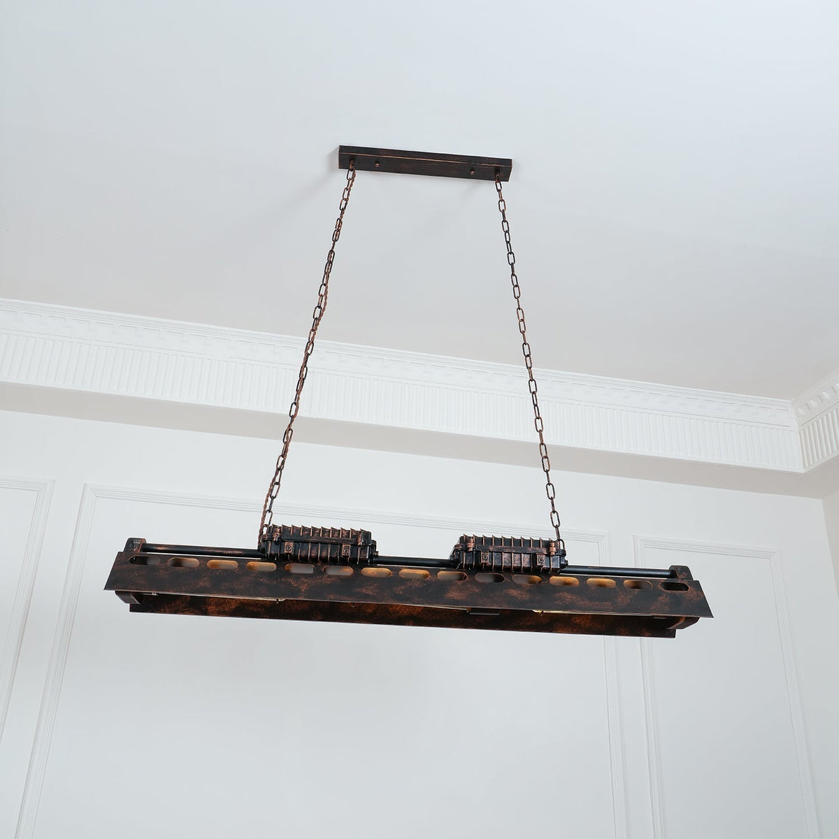 Lustra Lustre Cadre Rectangulaire Industriel