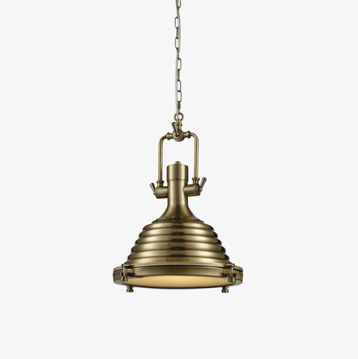 Solara Lampe Suspendue en Laiton Industrielle