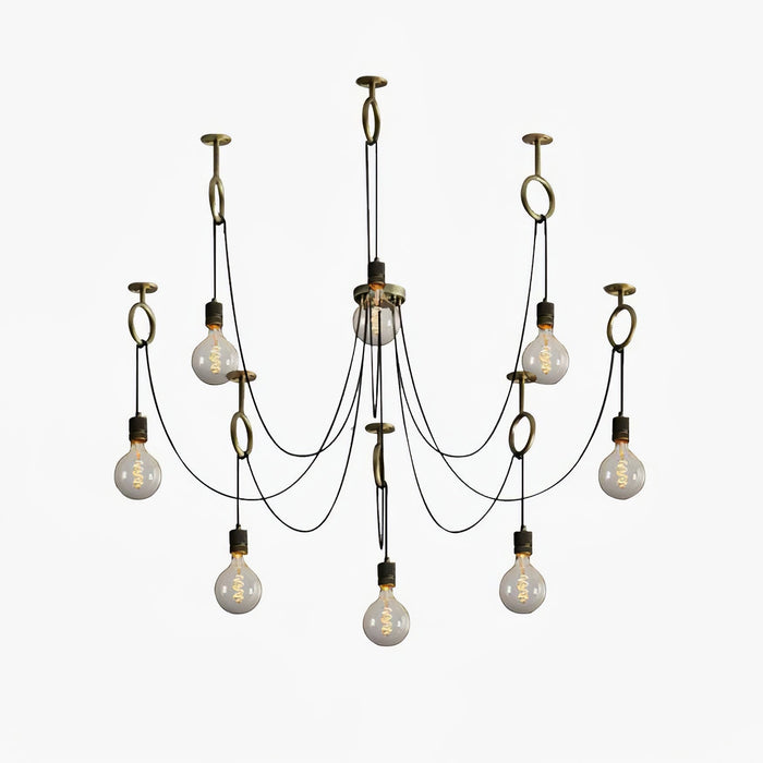 Lustra Lustre Industrial Spider Bulb Hanging