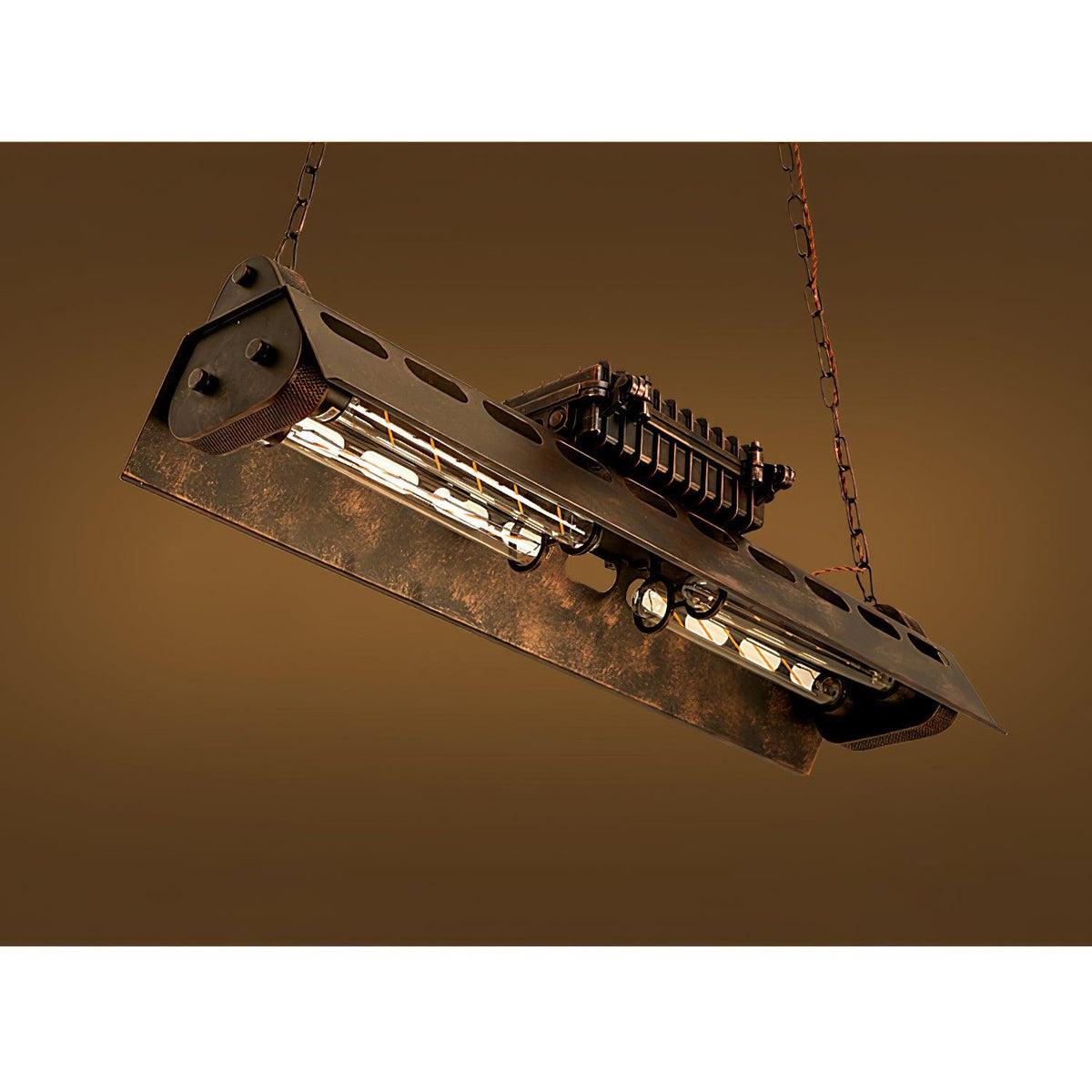 Lustra Lustre Cadre Rectangulaire Industriel