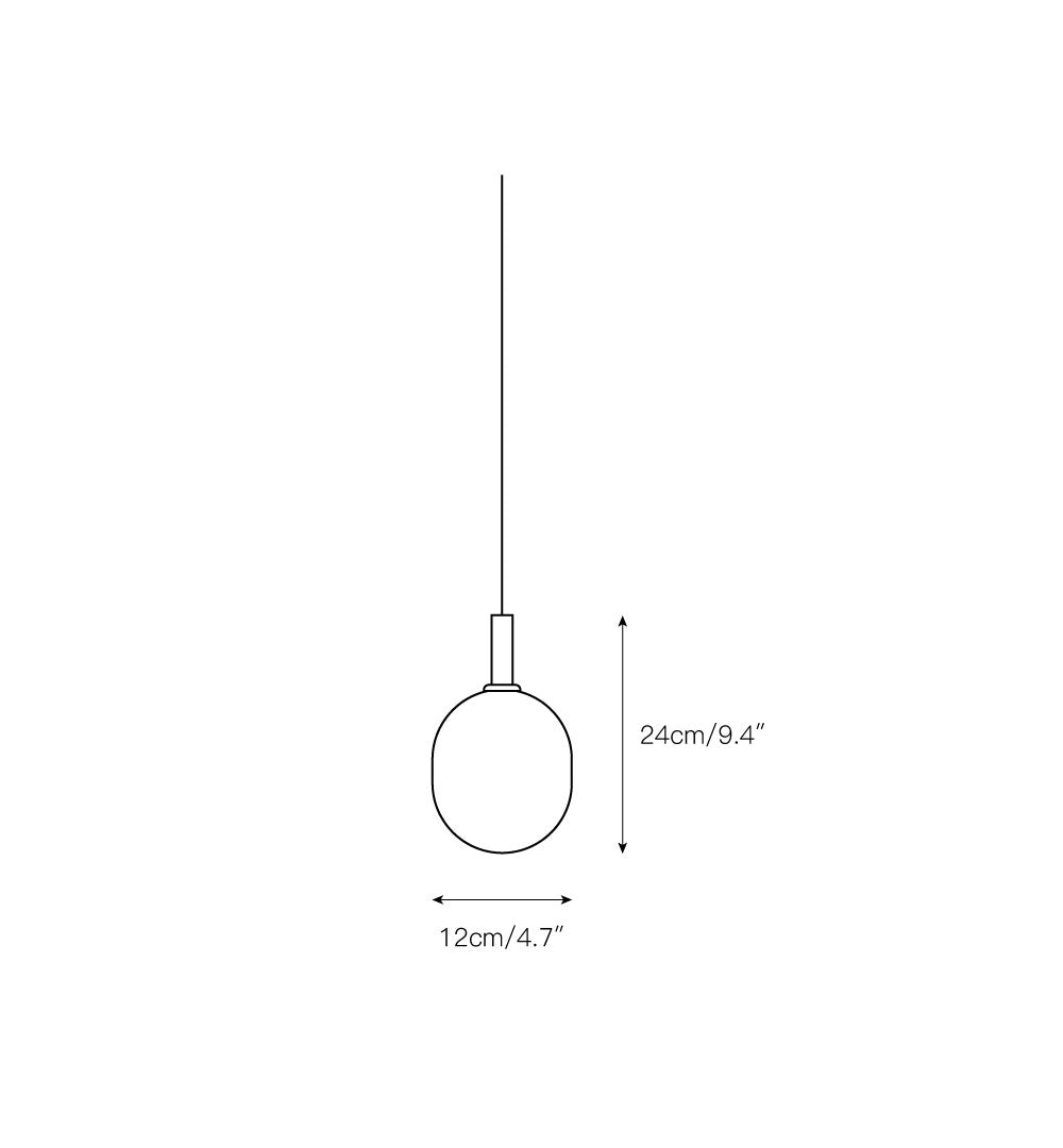 Evmirion Suspension Horizontale Verre Moderne