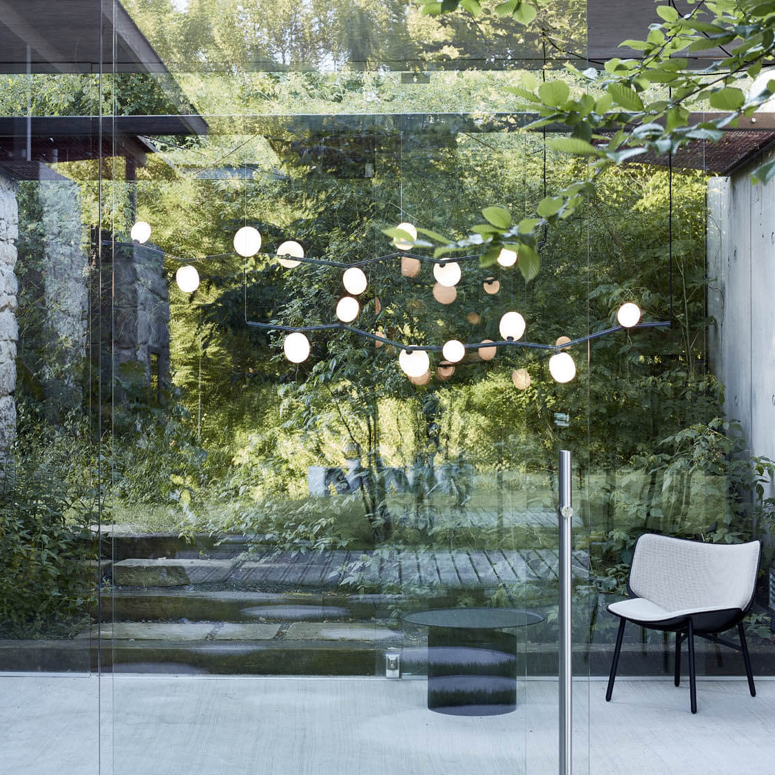Evmirion Suspension Horizontale Verre Moderne