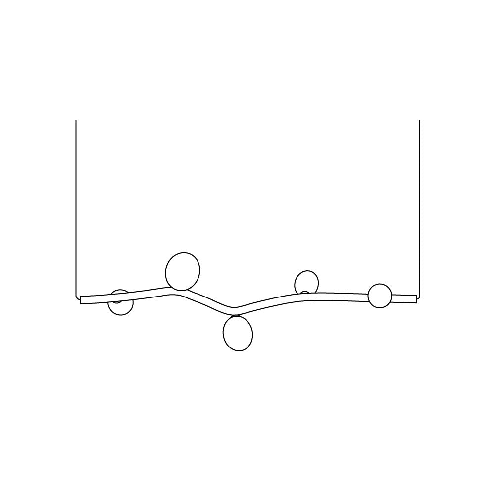 Evmirion Suspension Horizontale Verre Moderne