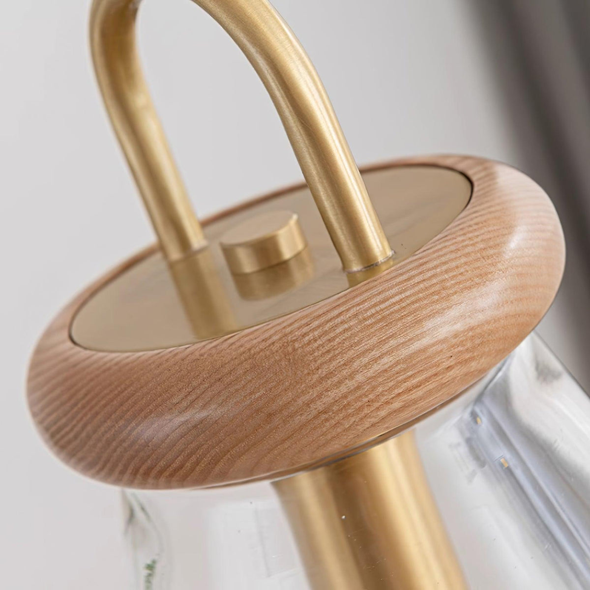 Jars Suspension Verre Bois Minimaliste
