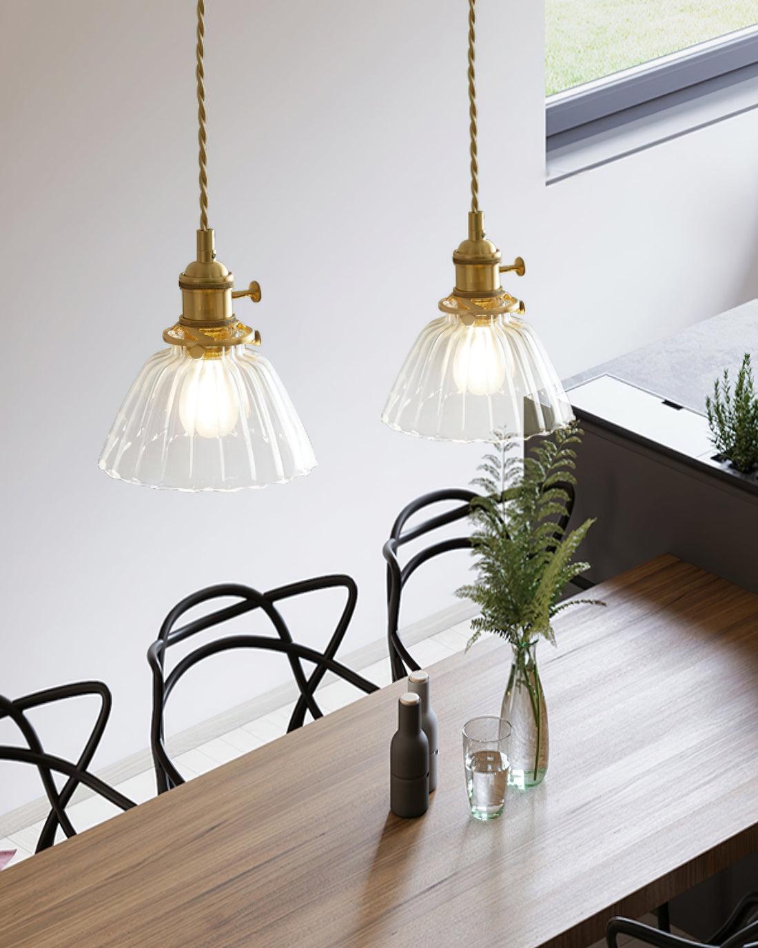 Glint Suspension Moderne en Verre
