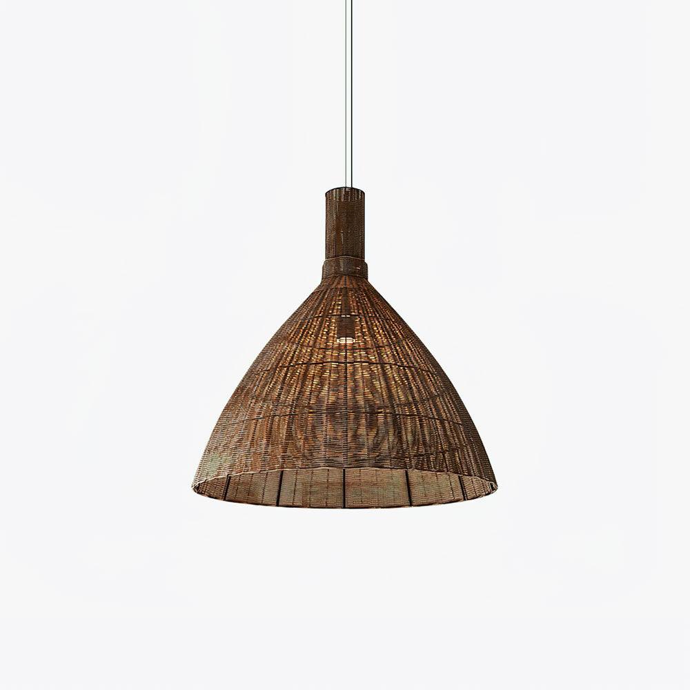 Nytheos Lampe Suspension en Rotin Naturel Artistique