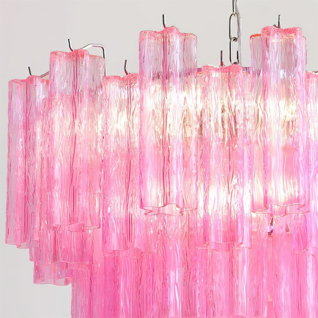 Kamenicky Lustre Cascades de Verre en Niveaux