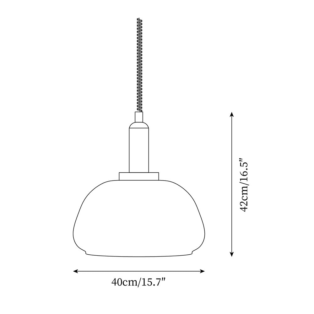 Karina Suspension Ambre Verre Moderne