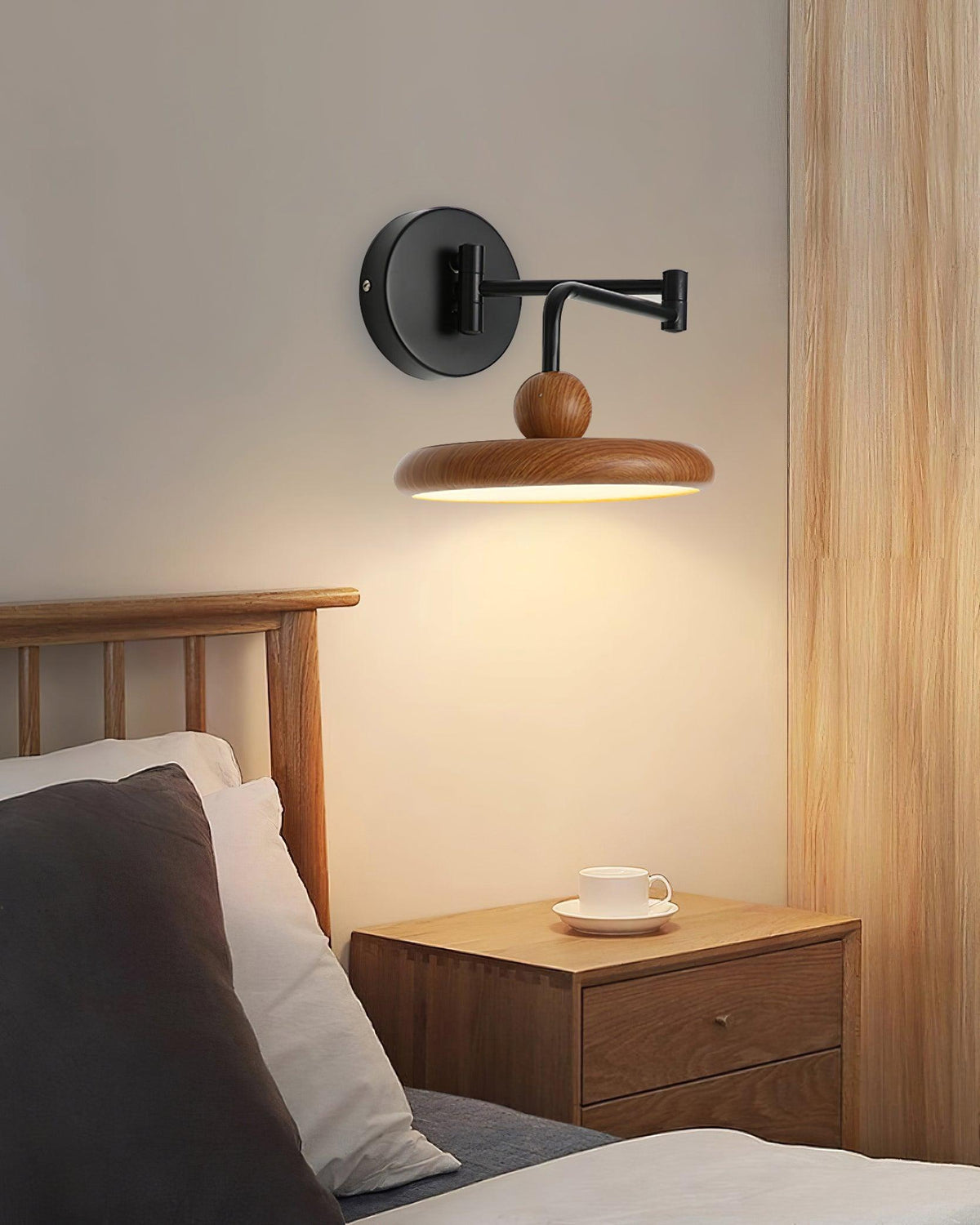 Nella Applique Murale Minimaliste en Bois