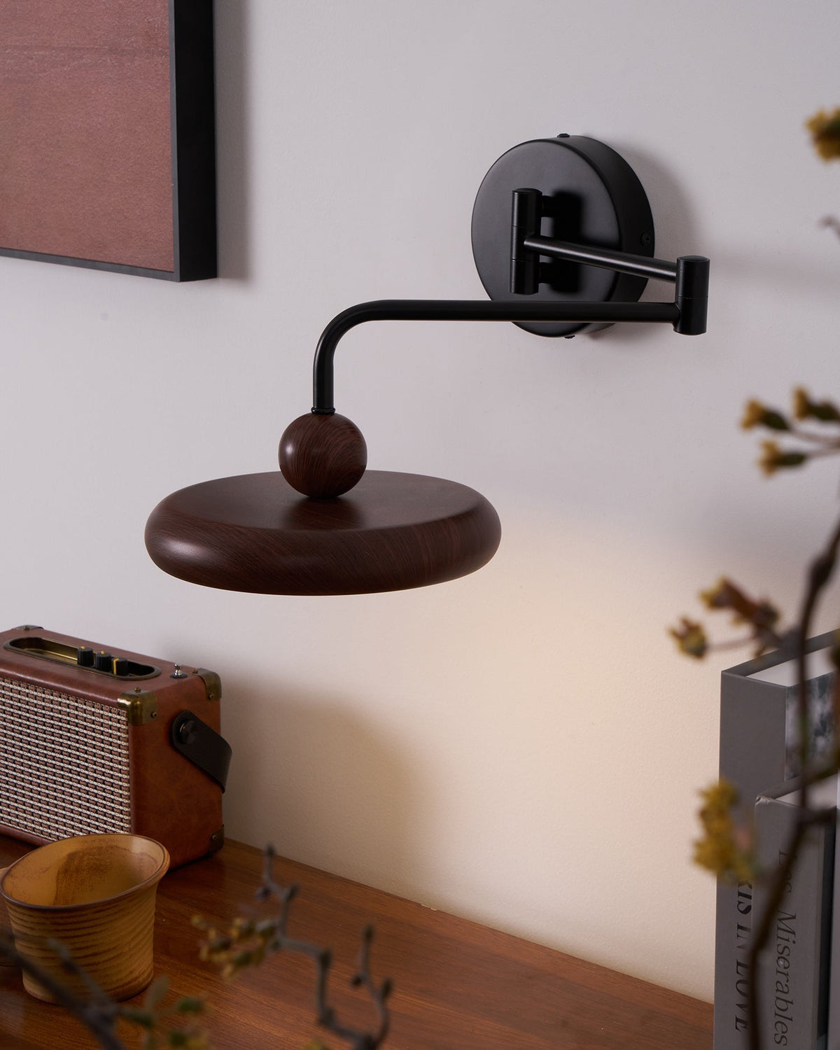 Nella Applique Murale Minimaliste en Bois