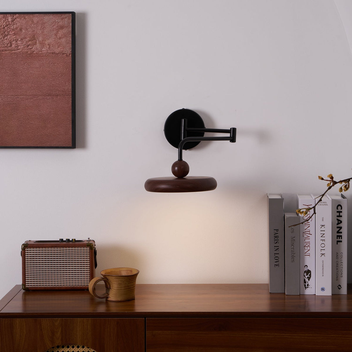 Nella Applique Murale Minimaliste en Bois