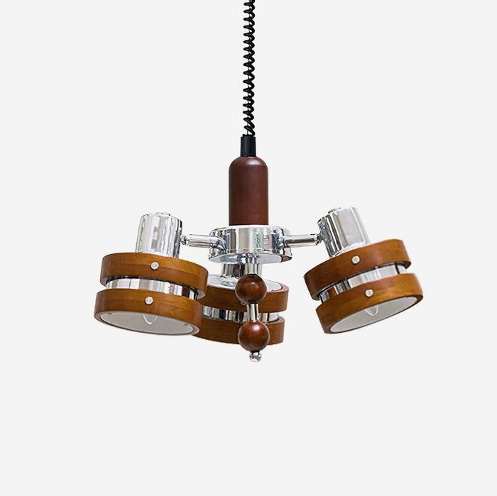 Karry Lustre Bandes en Bois Abat-jours Clairs