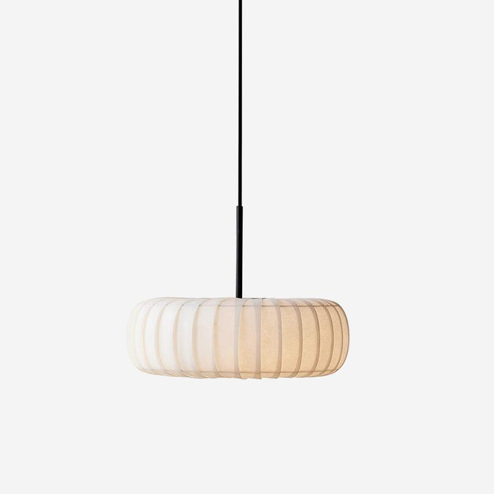 Kathy Lampe Suspendue Tissu Superposée Ronde