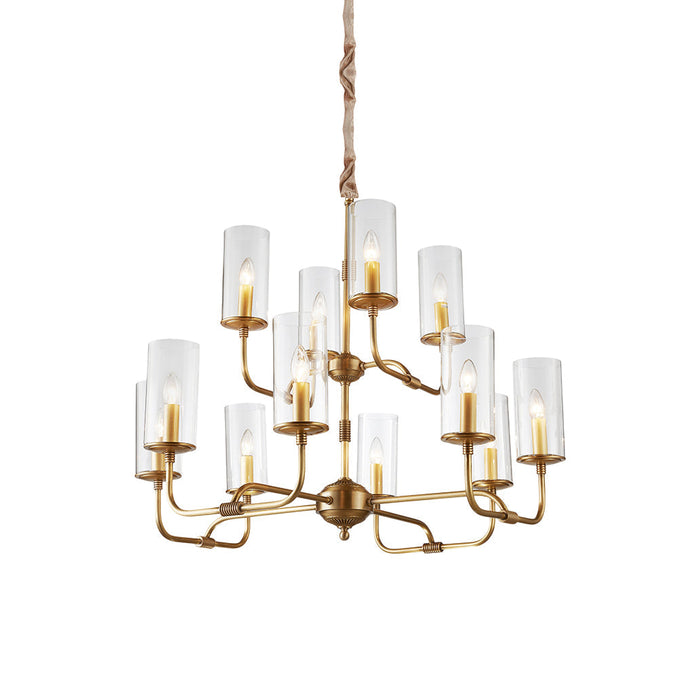 Araeos Lustre Cristal Laiton Luxe Postmoderne